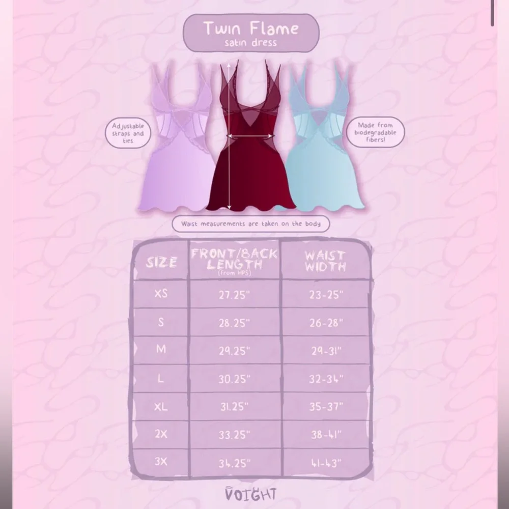 NWTâ¨Voight Twin Flame Lingerie Dress - Picture 13 of 13